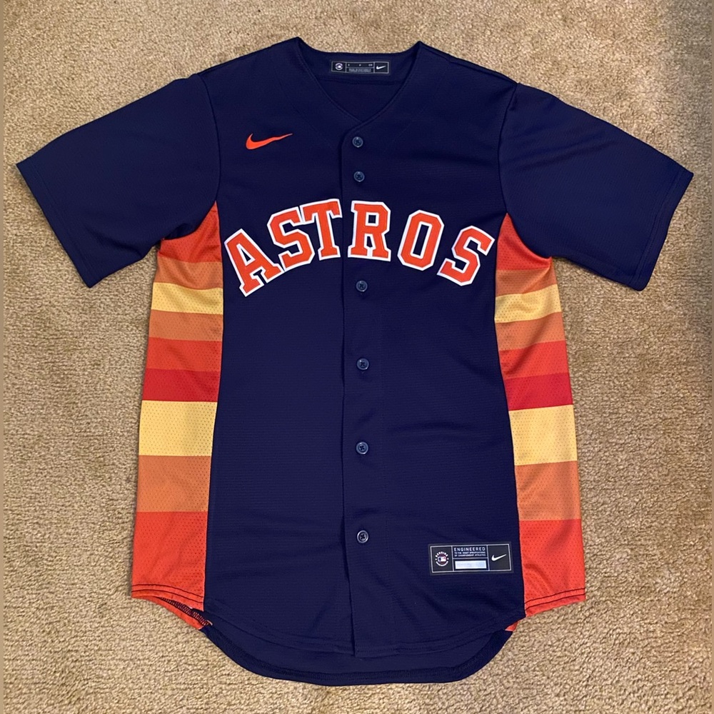 Carlos Correa Houston Astros Nike Alternative Player Jersey - Navy Blue